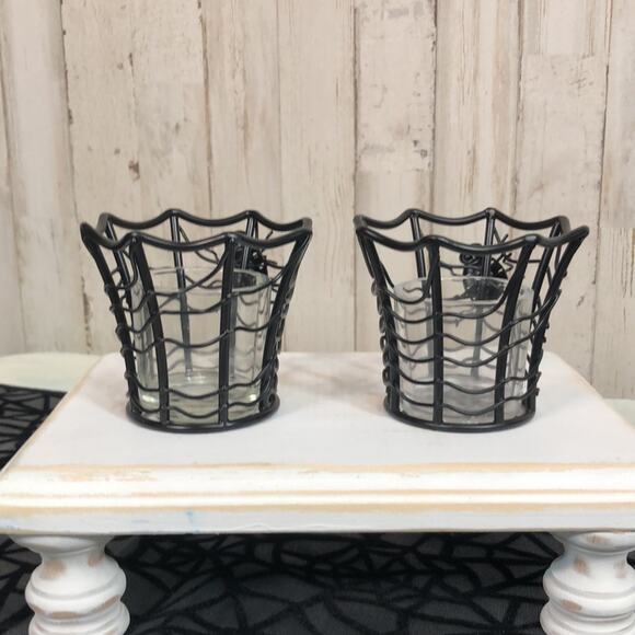 Partylite Halloween Votive and Tealight Holder Set with Aroma Melts Stand - Picture 11 of 16